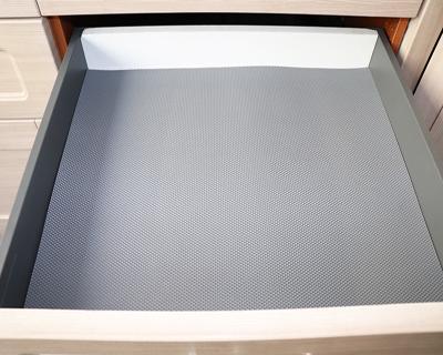 China Double Layer Soft And Hard Xeon Rubber Plastic Kitchen Mat Cupboard Washable Drawer Anti-slip Non-slip Sheet for sale