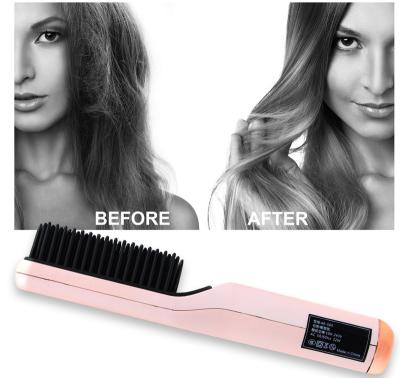 China Hot RV wholesale price hair straightener comb brush profissional combs anti-scalding hair straighten for sale