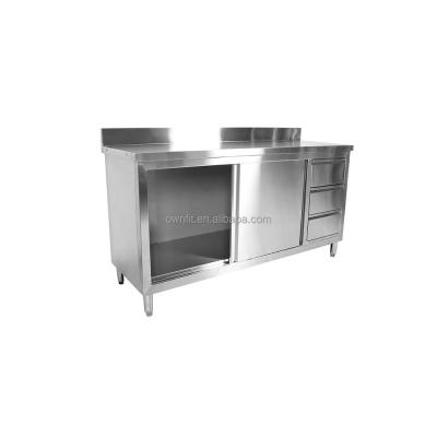 China Commercial Kitchen Wares Kitchen Hotel Compiled Modern Stainless Steel Commercial Cupboard Cupboard Design With Locker for sale