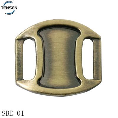 China Environmental Friendly Wholesale Popular Buckle Straps Making Brush Brass Color Zinc Alloy Buckle Accessory For Sports Shoes for sale