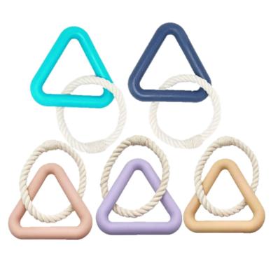 China Viable Interactive Dog Toy Resist Bites Triangle Tug Pulling War Dog Chew Toys For Aggressive Chewers for sale