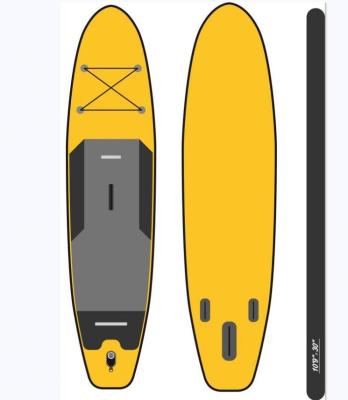 China Max 6 Inches Thick SUP Inflatable Non-Slip Platform 3D Portable Stand Up Paddle Board With Carry Bag Wide Stance Bottom Fin for sale