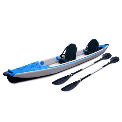 China Wholesale Custom Color PVC Fishing Kayak 3D Max New Design Inflatable Kayak Surf Canoe Inflatable Vertical Kayak 2 Person for sale