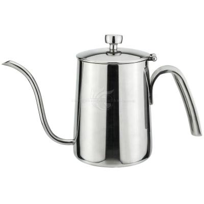 China China Supplier 600ml/900ml Sustainable Coffee Drip Pot Tea Spill Over Kettle With Lid for sale