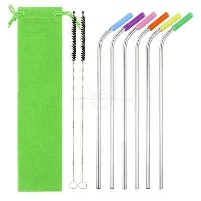 China Metal Colored Drinking Straws Stainless Steel Straw Pipes Metal Drinking Straws for sale