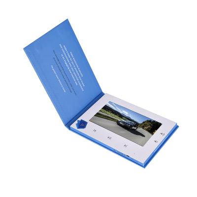 China Europe Custom Design Video Greeting Card Video Business Card With LCD Screen Digital Video Brochure for sale