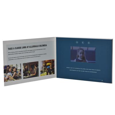 China Other factory price advertising lcd ad video brochure presentation boxes thin lcd paper video brochure for sale