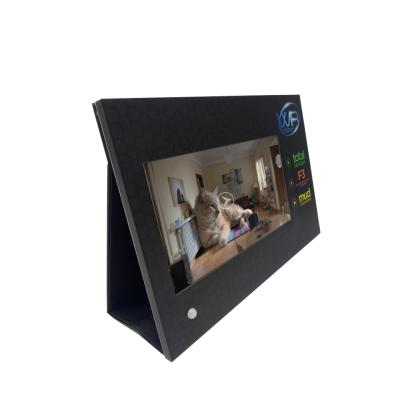 China Advertising Custom 15.6 Inch Table Top Pop Up Cardboard With LCD VCR POS Video Display In Store for sale