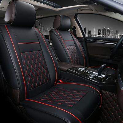 China Bling Customized Eco-Friendly Leather PU Car Front Seat Cover Protector For Cars Suv Auto Truck for sale