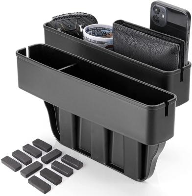 China Luxury Car Seat Isofrequency Refiller Organizer Storage Box For Car Seat Front Seat Gap Filler Between Car Seat Gap Organizer for sale