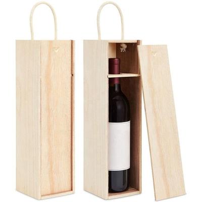 China Recyclable Customized wooden wine box wooden gift box storage wooden box wholesale for sale