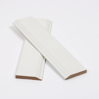 China Modern Decorative Wooden Home Moldings White Primer Skirting Base Board Molding for sale