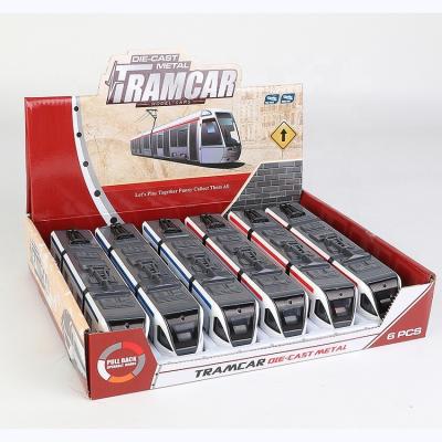 China Diecast Toy 1/100 Alloy Subway Double Heads Car Die Cast Models Made In China for sale