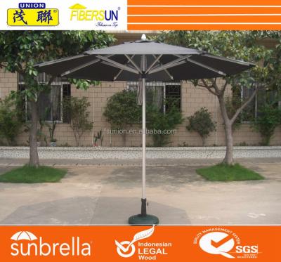 China Beach Chair Outdoor Furniture Aluminum Center Pole Beach Umbrella for sale