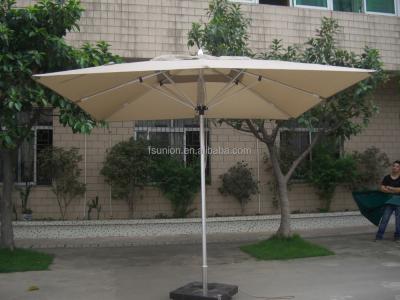 China 13 Foot Market Patio Umbrella Furniture Outdoor Beige Aluminum Outdoor Furniture for sale