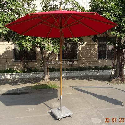 China Outdoor Furniture 3 Meters 8 Ribs Fiberglass Round Umbrella Sunshade For Beach Folding Chair for sale