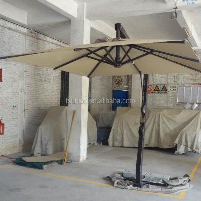 China Furniture New Product Outdoor Garden Banana Umbrella With Granite Sun Umbrella Wholesale for sale