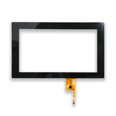 China 5 points 10.1 inch capacitive touch screen panel with driver IC, G+G structure, 1024*600, used for 10.1 inch digital products for sale