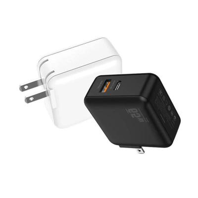 China Popular Mobile Phone Amazon Model GaN 65W Smart USB Fast Charger Dual Access Adapter Charger EU UK UK Super Fast Charging Quick Plug for sale