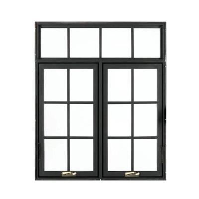 China Traditional China Design Swing House Used Customized Color With Wooden Grille Frame Casement Window for sale