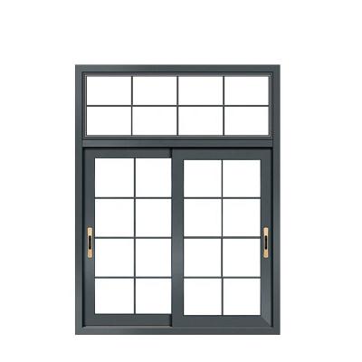 China Good Quality Aluminum Profile Window Sliding Window Horizontal Glass Screen Double Glass And Door for sale