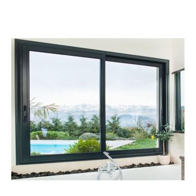 China Folding Screen Sell Well New Type Aluminum Sliding Window / Casement Double Glazed Aluminum Sliding Window for sale