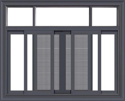 China Double Glazed Tempered Glass Screen Standard Unbreakable Aluminum Frame Canopy Casement Windows With Screen In China for sale