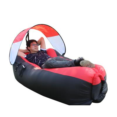 China With umbrella LOVELY OUTDOOR beach inflatable bed with umbrella for sale