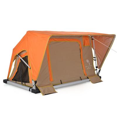 China One Latest Hot Selling Two Person Hydraulic Soft Shell Rooftop Bedroom Tent Pole Self Propelled Manual Tent for sale