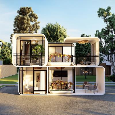 China Modern Prefab Mobile Outdoor House 20ft Prefab Container House 40ft Prefab Apple Pod Home Office Pod for sale