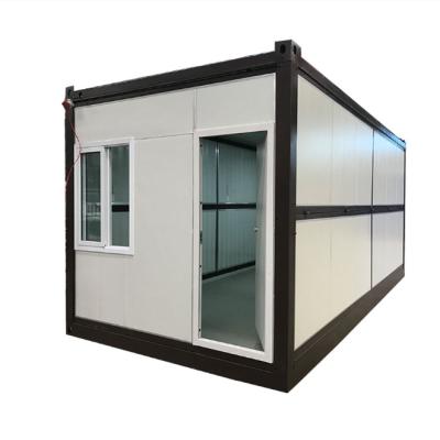 China 20ft Modern Steel Structures Folding Living Prefab Stackable Collapsible Modular Homes Container House for sale