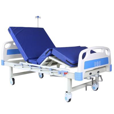 China MGE-PHM12 Medige Luxury Metal Manual Beds For Clinic Medical Multi Function In Icu Bed Adjustable Crank Hospital for sale