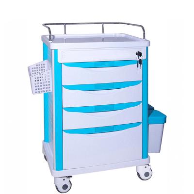 China ISO9001&13485 Clinic Modern Wholesale Certification MGE-T12 Medige Simple Dressing And Medicine Change Trolley Hospital Emergency Trolley for sale