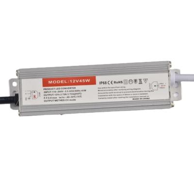 China Factory direct sale 45w led power supply Ip68 12v/24v waterproof electronic led driver 130*37*22 for sale