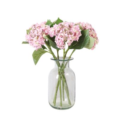 China Wholesale Home Decoration Silk Hydrangea Tissue Artificial Flower For Shooting Home Decoration Wedding Props Artificial Flowers for sale