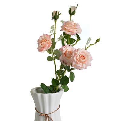 China Wedding Celebration Wholesale High Quality Real Touch Artificial Flowers Rose Flower Artificial Flower For Home Decor for sale