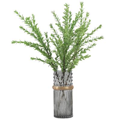 China Home Decor Artificial Stem Realistic Touch Faux Vanilla Eucalyptus Leaf Branches Eucalyptus Green Leaves Bouquet For Home Decoration for sale