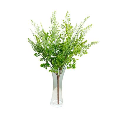 China Novelty Artificial Persian Fern Leaves 7 Branches Greenery Plants Plastic Leaves Bouquet Home Wedding Decoration for sale