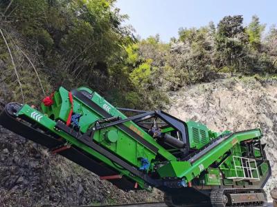 中国 279Kw 230のt/hの採鉱の押しつぶし、選別植物の携帯用顎の石の粉砕機 販売のため