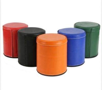 China Leather Professional Cup Latest Fasion Market Ready Dice Shaker Dice Cup Set PU for sale