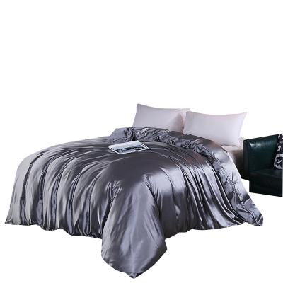 China Factory Price Modern Luxury OEM Custom Design 21 Full Colors Real Silk Bed Comforter Cover With Your Own Logo Printing for sale