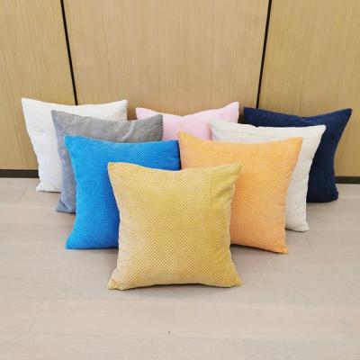 China Factory sales Anti-bacteria of high quality pineapple corduroy pillow sofa cushion cover for sale