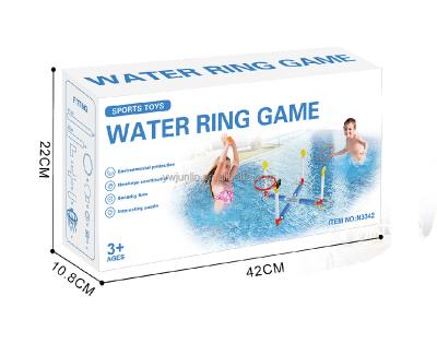 China Portable Water Sports Game Bath Toy Floating Ring Set Set Swimming Pool Floating Toys for sale