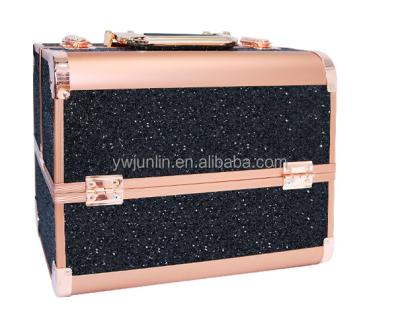 China Machine Packing Hot Sale Make Up Cosmetiquera Ready Current Bestseller Aluminum Multifunction Makeup Organizer Bags Cosmetic Case for sale