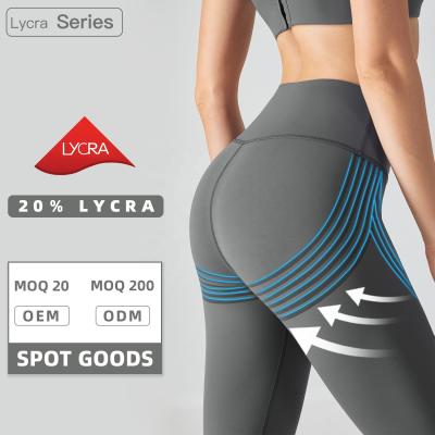 China Good quality plus size workout leggings for women high waist sport elastic yoga pants crack! crack! butt gaiters for sale