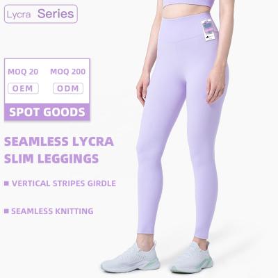 China Breathable Women Butt Lift Seamless Yoga Yoga Pant Compression Legging With Lycra Fabric for sale