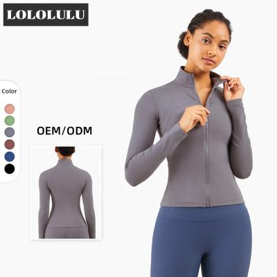 China LOLOLULU Breathable Plus Size Active Wear Gym Vest For Women Tight Yoga Jacket for sale