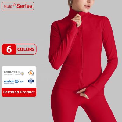 China New LOLOLULU Breathable Zipper Jacket Fitness Gym Yoga Wear Custom Sports Jacket For Women 2021 for sale