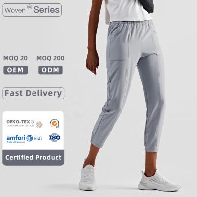 China OEM High Quality QUICK DRY Lightweight Women Casual Joggers Pants With Big Side Pocket Breathable Sweatpants for sale