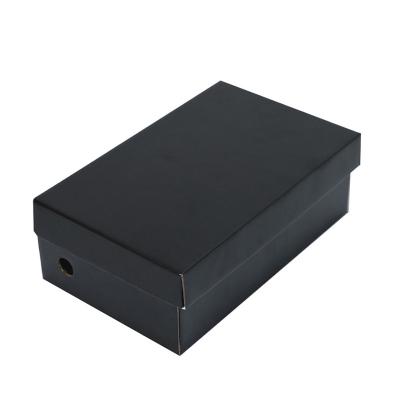 China Recycled Materials Wholesale High Quality Custom Rigid Black Cardboard Tick Top Hat Box for sale